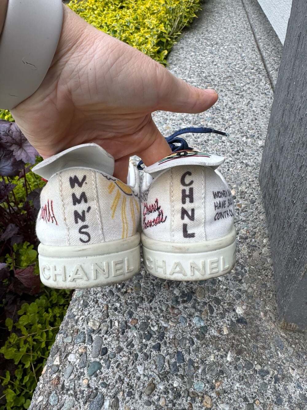 Chanel x Pharrell Williams Capsule Collection Canvas Sneakers - Picture 8 of 15